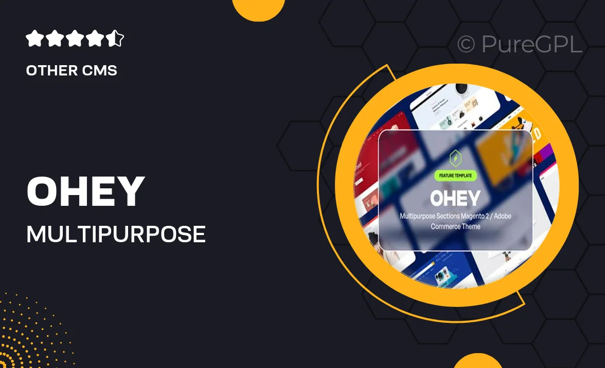 Ohey – Multipurpose Sections Magento 2 / Adobe Commerce Theme