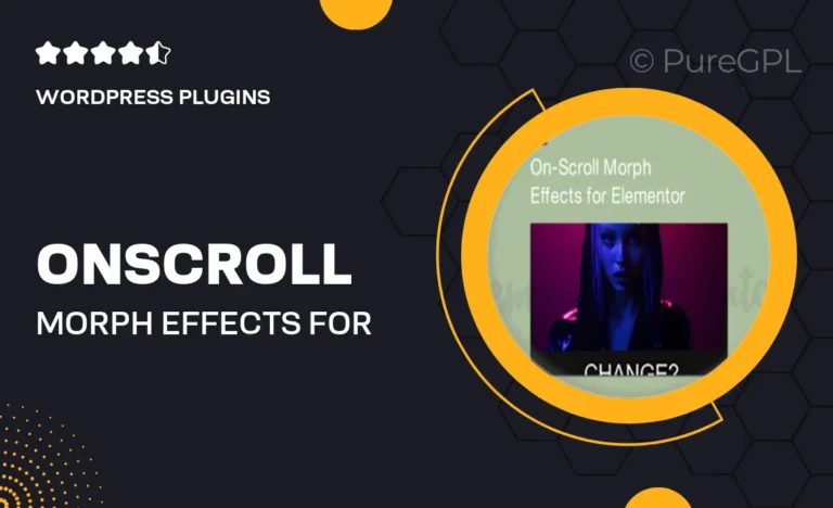 on scroll morph effects for elementor