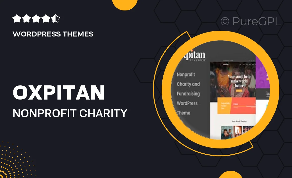 Oxpitan – Nonprofit Charity WordPress Theme