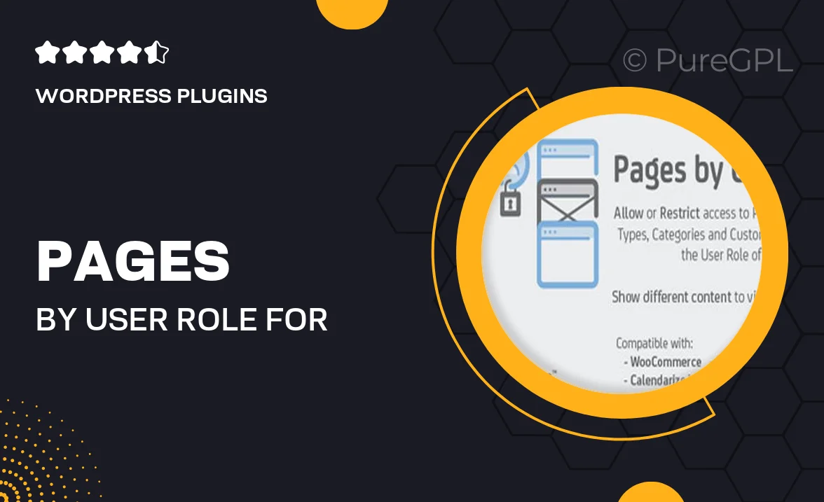 Pages by User Role for WordPress