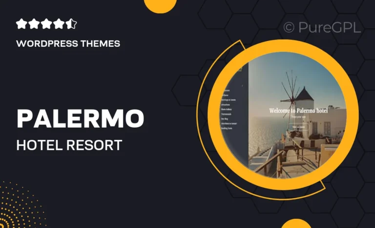 palermo hotel resort wordpress theme