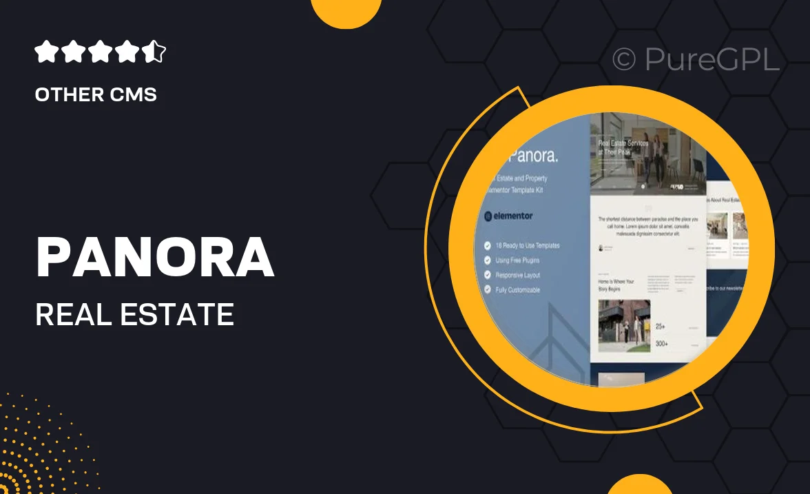 Panora – Real Estate & Property Elementor Template Kit