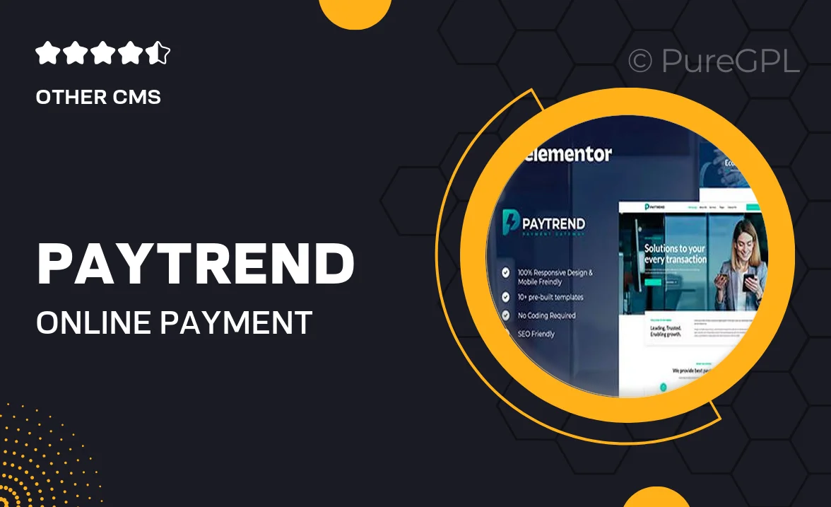 Paytrend – Online Payment Gateaway Elementor Template Kit