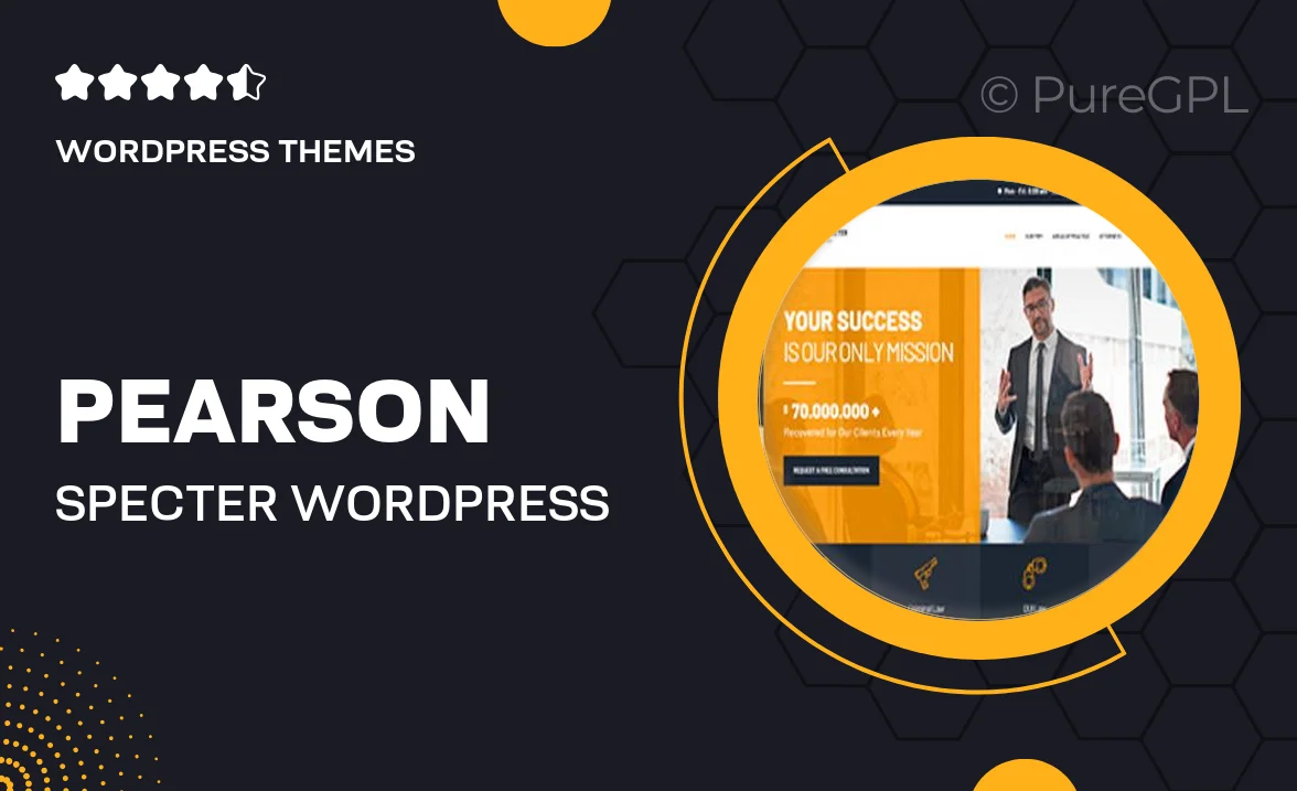 Pearson Specter | WordPress Theme for Lawyer & Attorney