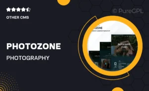 Photozone – Photography Elementor Template Kit