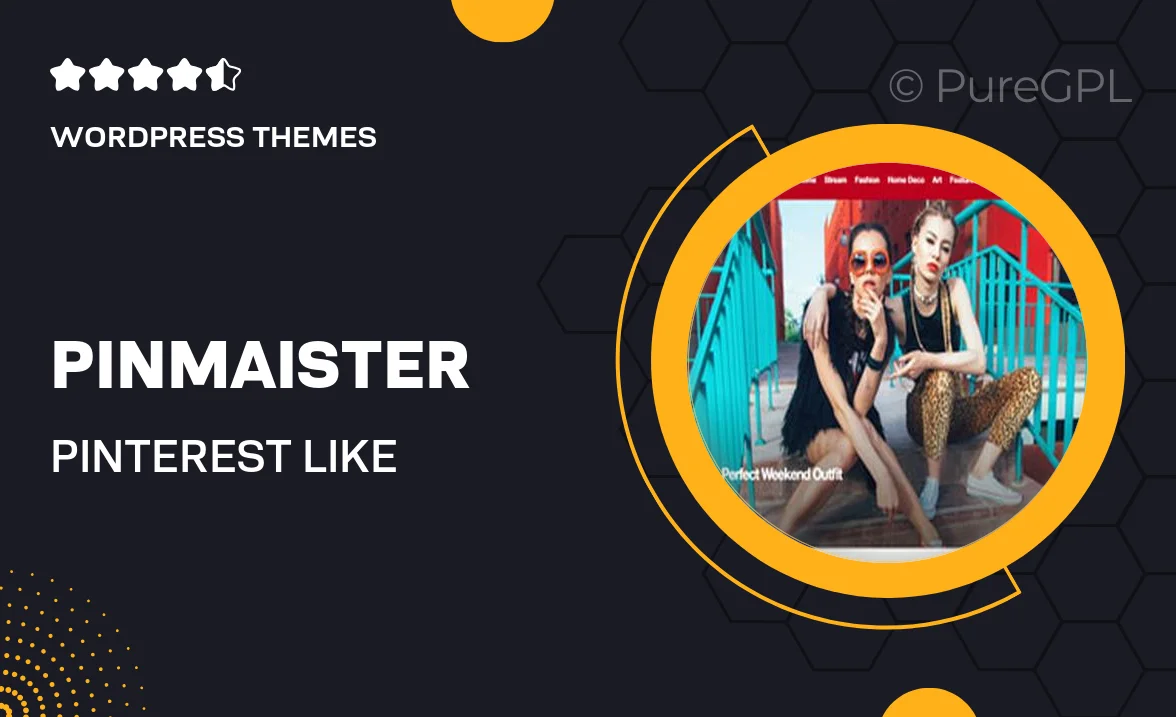 Pinmaister – Pinterest Like WordPress Theme