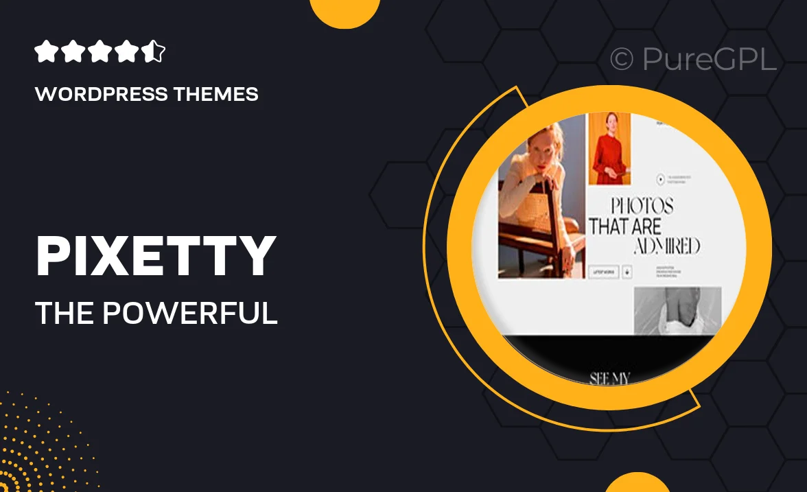 Pixetty – The Powerful Photography Theme for WordPress