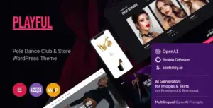Playful – Pole Dance Club & Store WordPress Theme