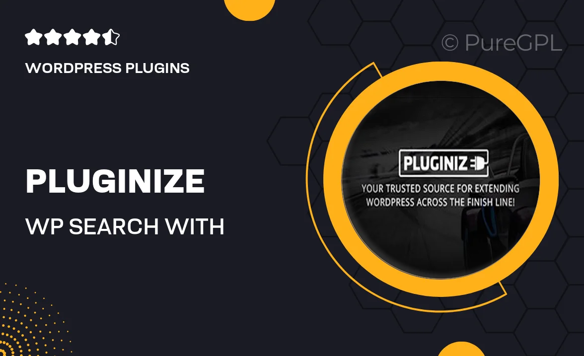 Pluginize | WP Search with Algolia Pro