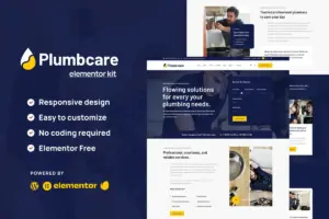 Plumbcare – Plumbing Service Elementor Kit
