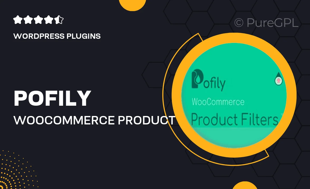 Pofily – Woocommerce Product Filters – SEO Product Filter