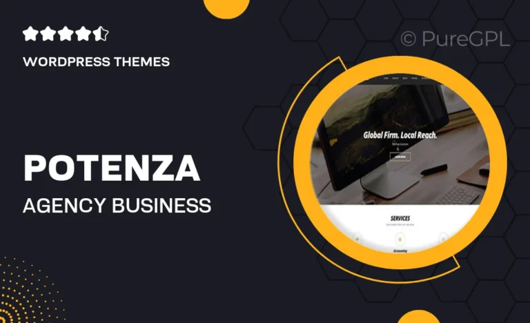 potenza agency business wordpress theme