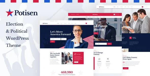 potisen election political wordpress theme 1