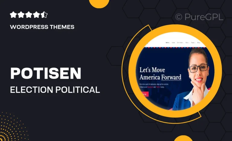 Potisen – Election & Political WordPress Theme