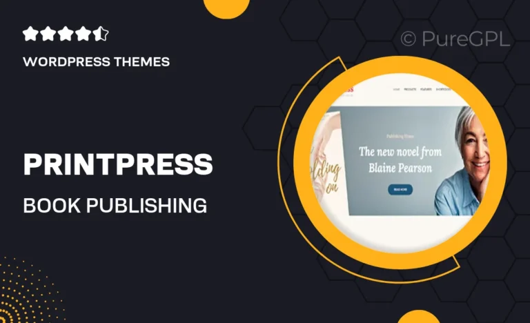 printpress book publishing wordpress theme