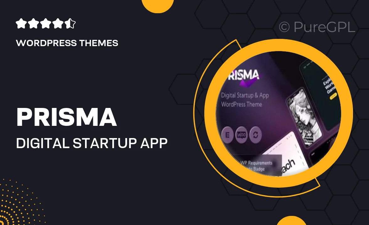 Prisma – Digital Startup & App WordPress Theme + AI