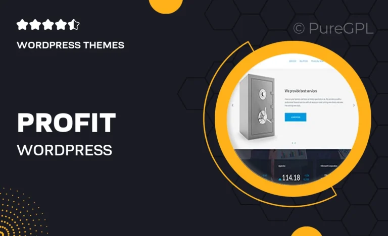 profit wordpress accounting theme