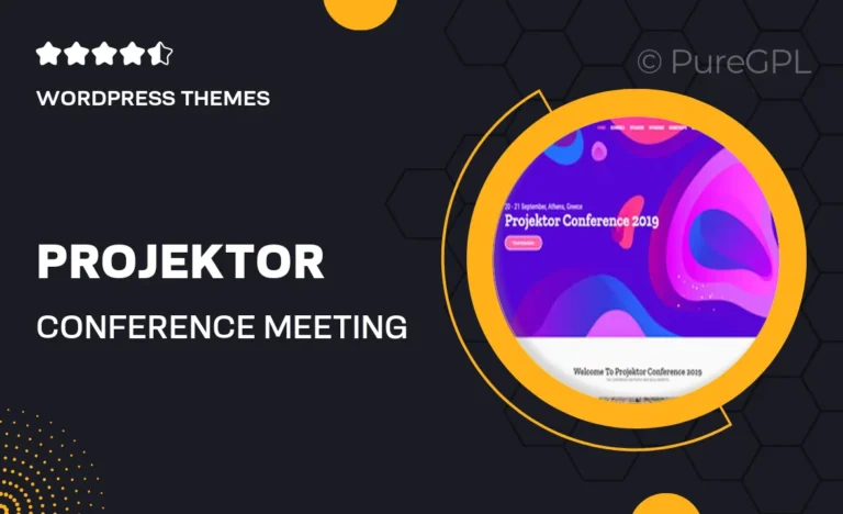 projektor conference meeting wordpress theme