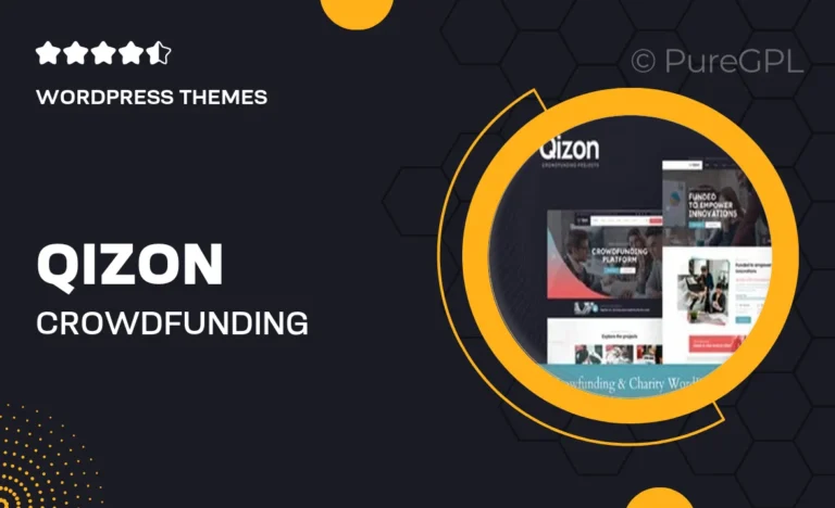 qizon crowdfunding charity wordpress theme