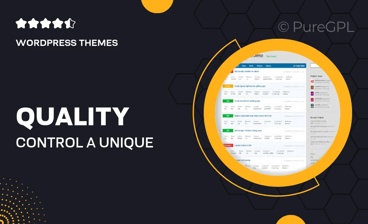 Quality Control – A Unique Issue Tracking Theme for WordPress