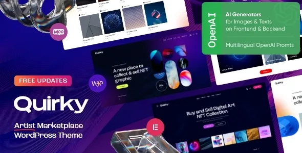 quirky nft token blockchain wcfm marketplace wordpress theme 1