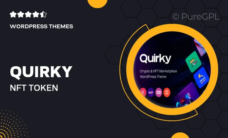 quirky nft token blockchain wcfm marketplace wordpress theme