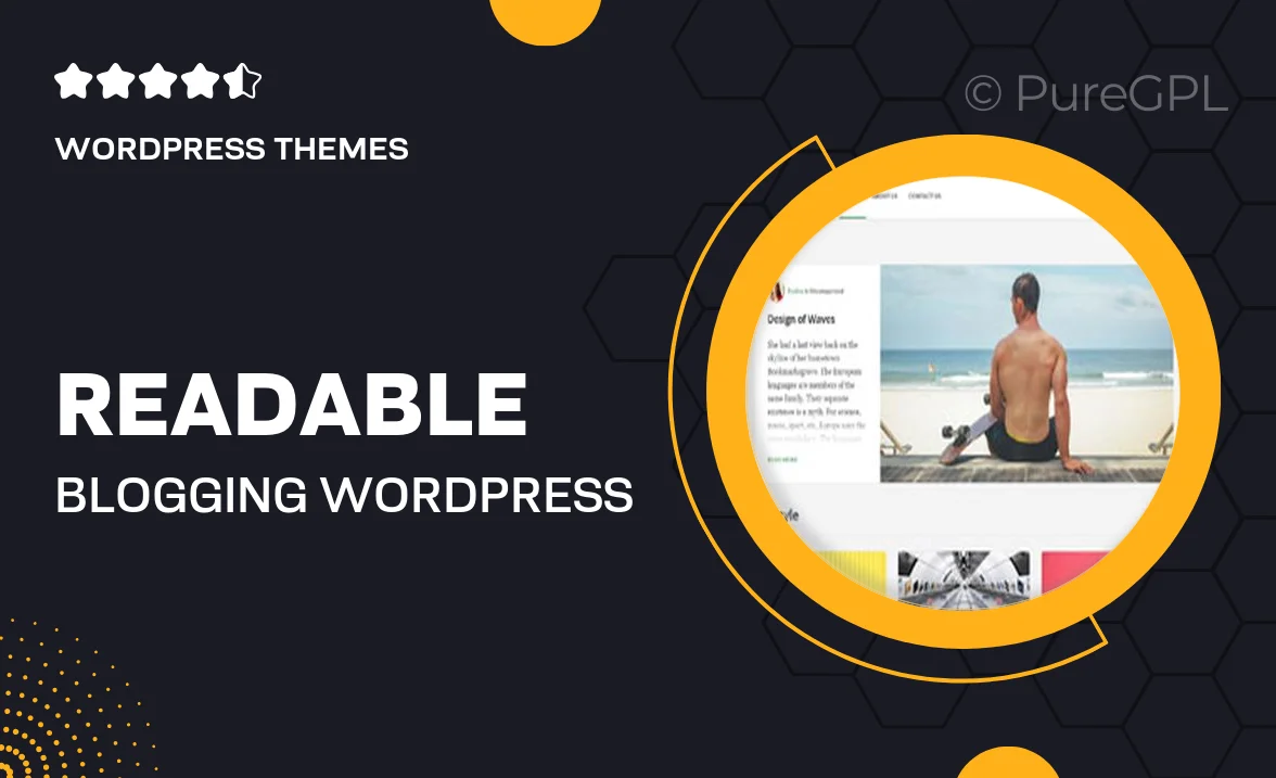 Readable – Blogging WordPress Theme Inspired by Medium.com