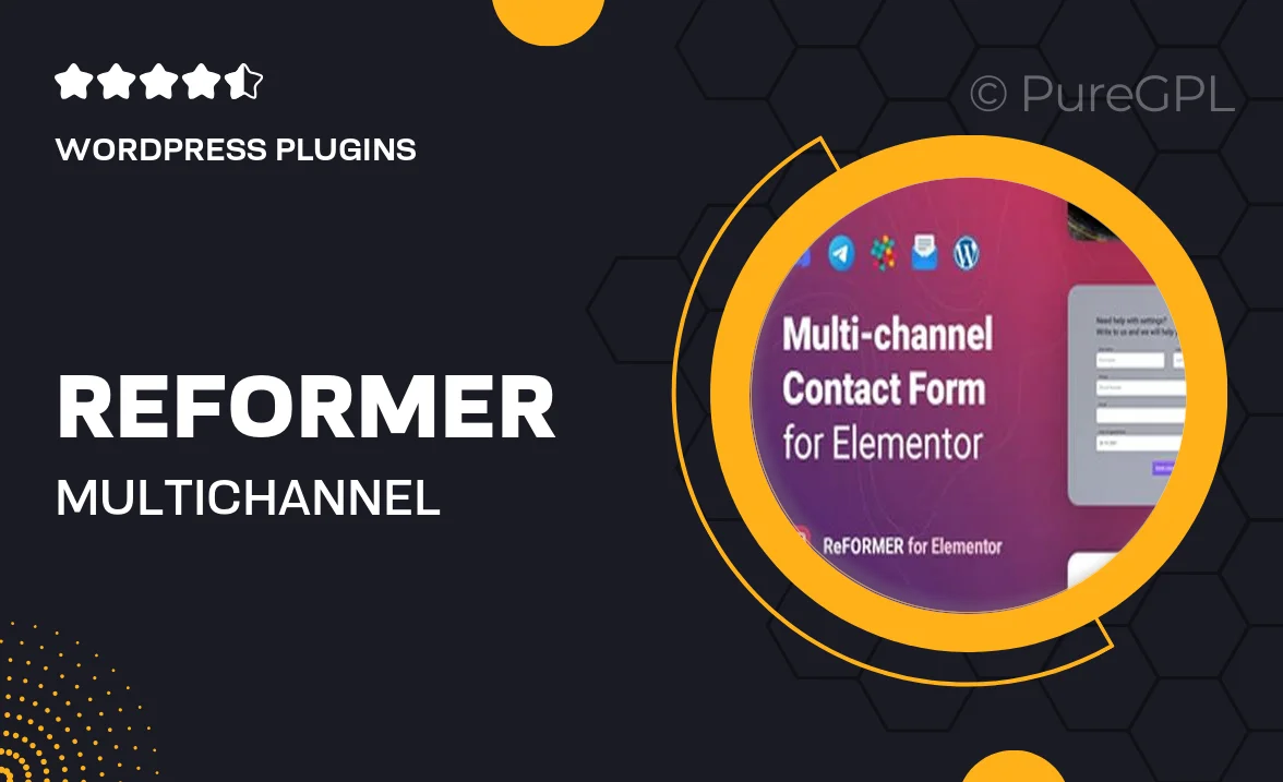 ReFormer – Multichannel Contact Form for Elementor
