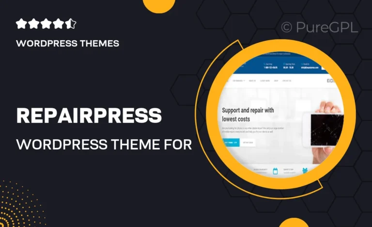 repairpress wordpress theme for electronics mobile and phone repair shop