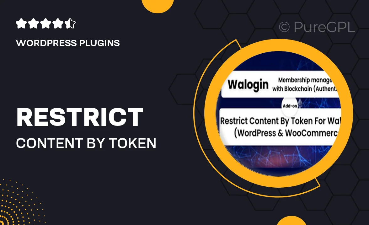 Restrict Content By Token For Walogin (WordPress & WooCommerce)
