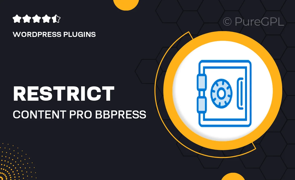 Restrict content pro | bbPress