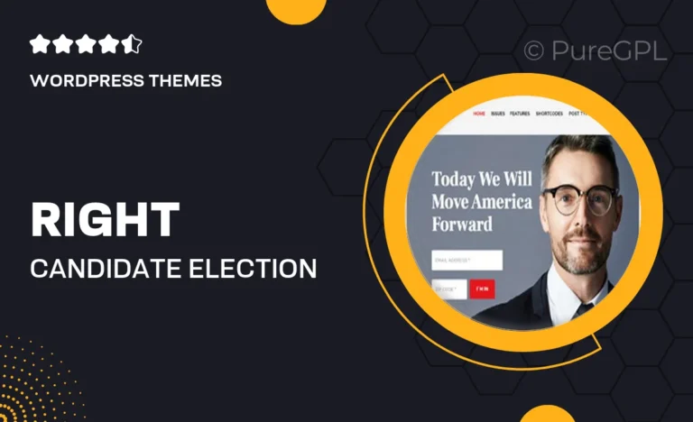 Right Candidate – Election Campaign and Political WordPress Theme