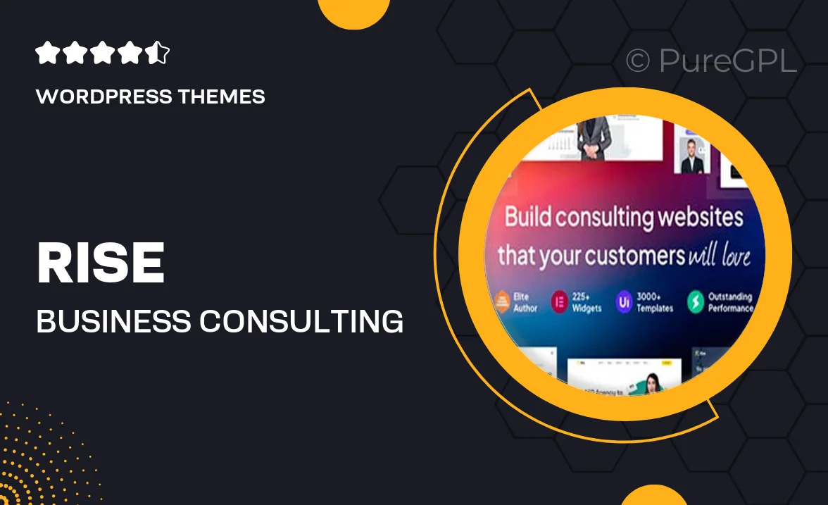 Rise – Business & Consulting WordPress Theme