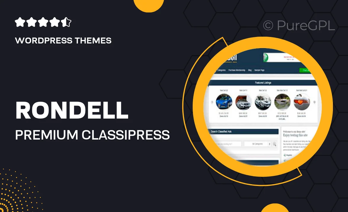 Rondell – Premium ClassiPress Child Theme