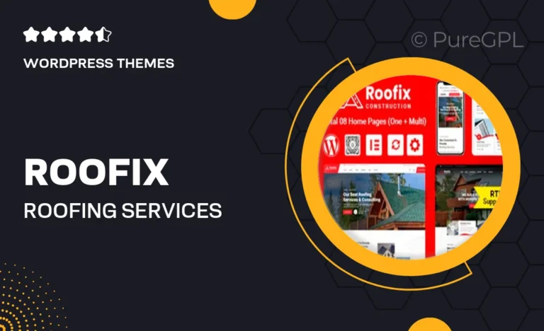 roofix roofing services wordpress theme