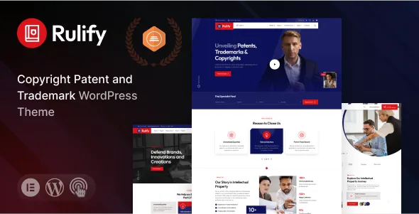 Rulify – Intellectual Property Consultancy Law Firm WordPress Theme