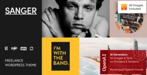 Sanger – Personal Portfolio for Creatives WordPress Theme