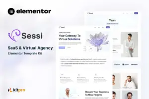 Sessi – Saas & Virtual Agency Elementor Template Kit