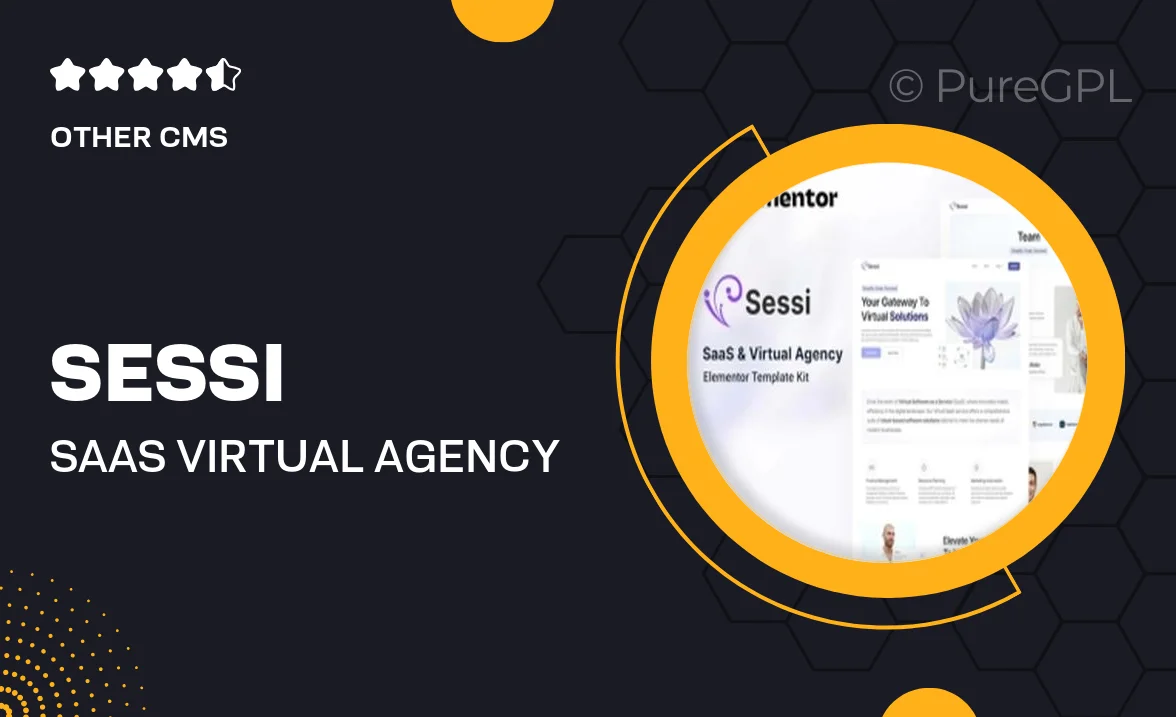 Sessi – Saas & Virtual Agency Elementor Template Kit
