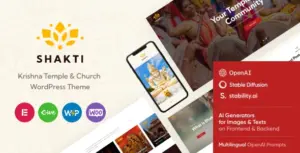Shakti – Krishna Temple & Church WordPress Theme