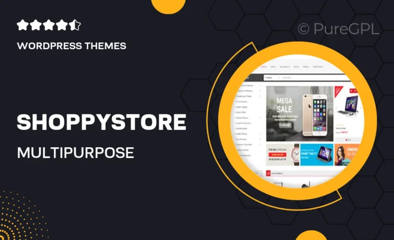 shoppystore multipurpose elementor woocommerce wordpress theme