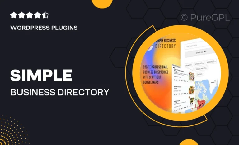 simple business directory with maps store locator distance search