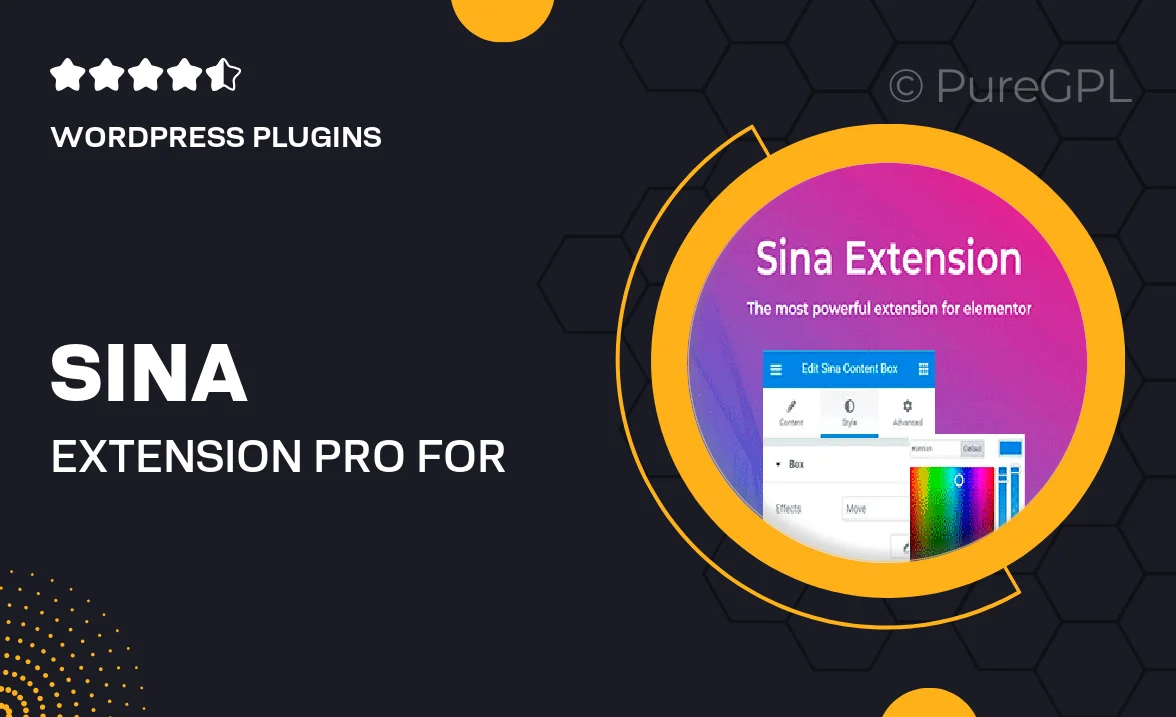 Sina Extension Pro for Elementor