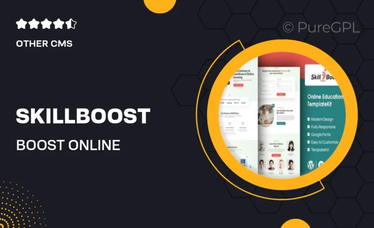 skillboost boost online education elementor template kit