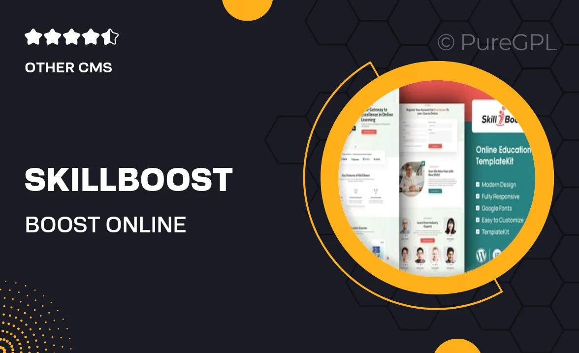 SkillBoost – Boost Online Education Elementor Template Kit