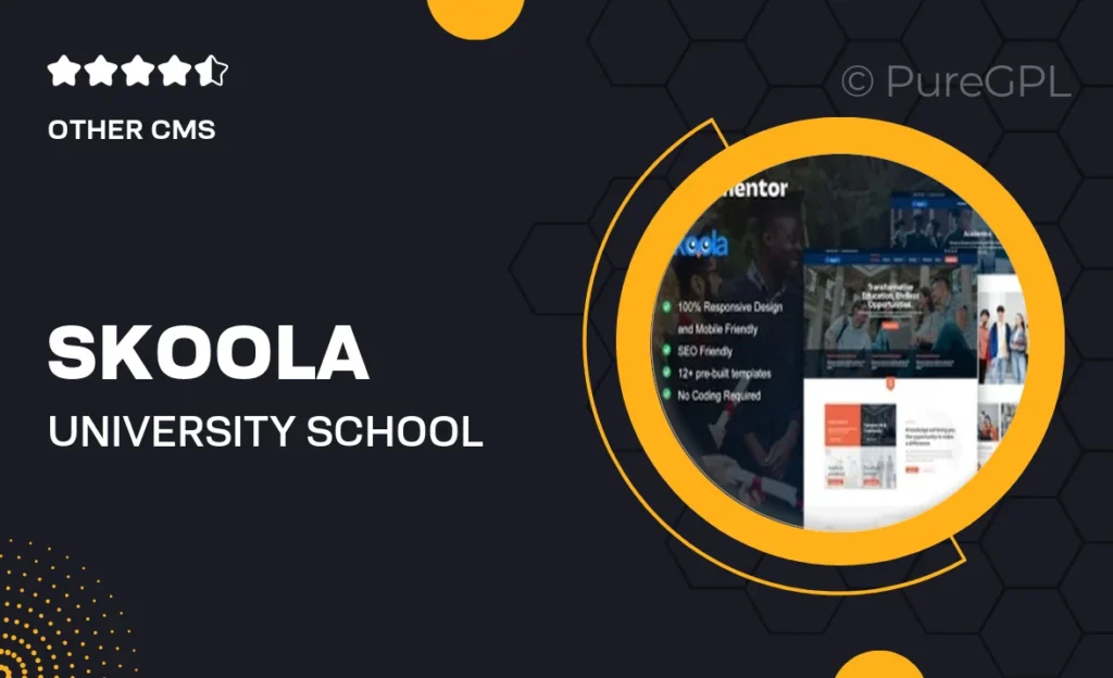 Skoola – University & School Education Elementor Pro Template Kit 40 Skoola – University & School Education Elementor Pro Template Kit