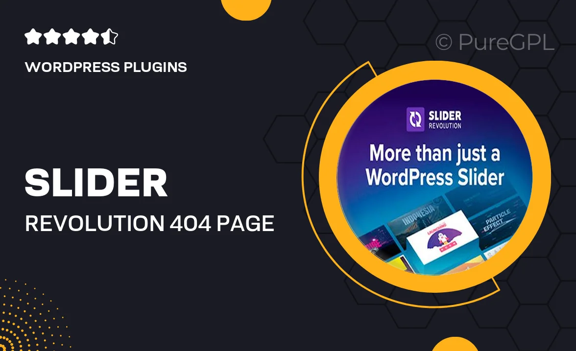 Slider Revolution | 404 Page Add-On