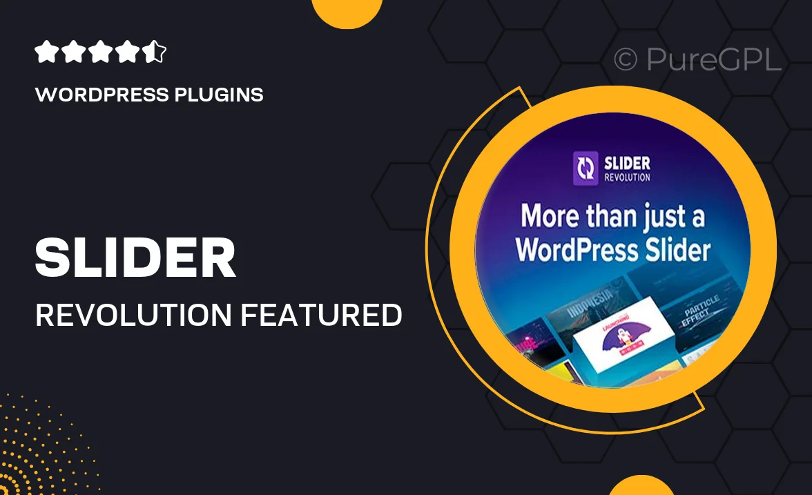 Slider Revolution | Featured Slider Add-on