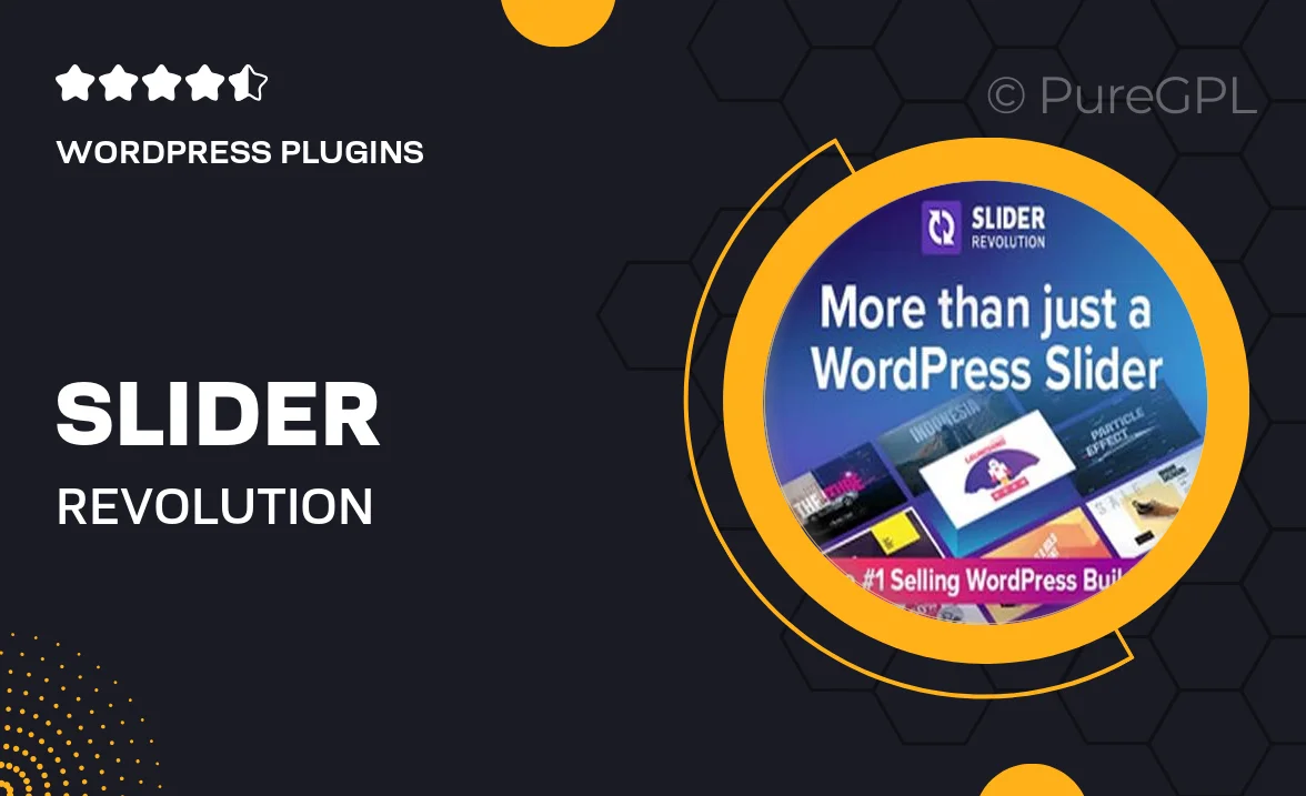 Slider Revolution / RevSlider – Responsive WordPress Plugin