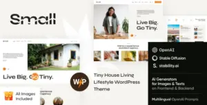 Small – Tiny House Living Lifestyle WordPress Theme